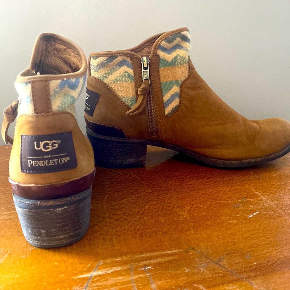 Ugg and Pendleton suede brown ankle booties